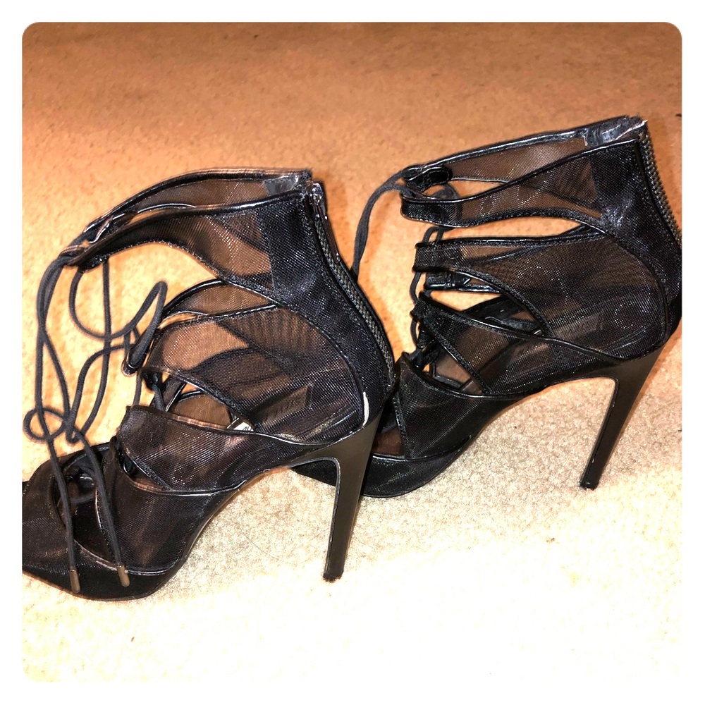 Steve Madden Mesh Lace Up Heel✨